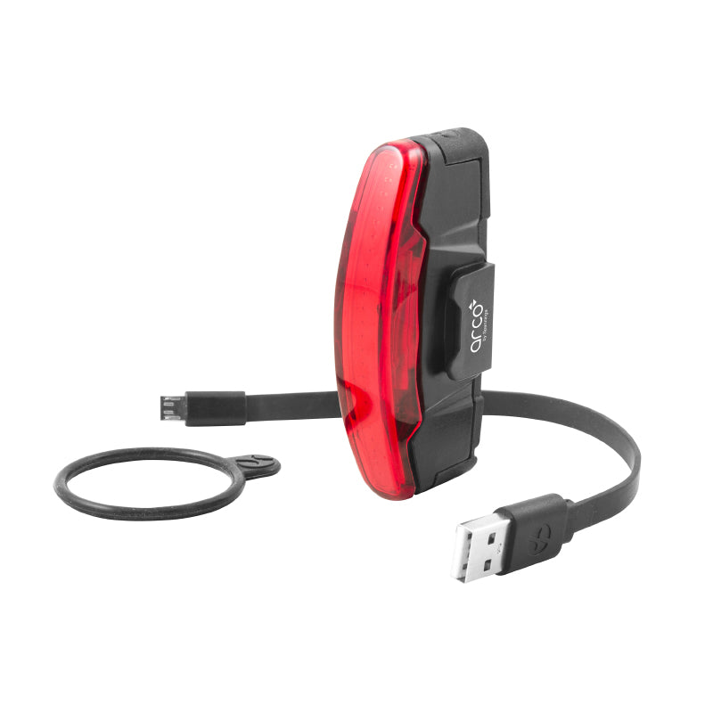 Éclairage arrière USB Spanninga Arco noir