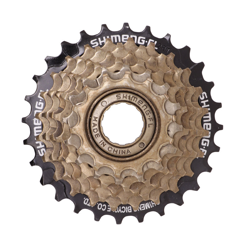 Roue libre 7 vitesses P2R Shimeng 14-28 bronze-noir indexée