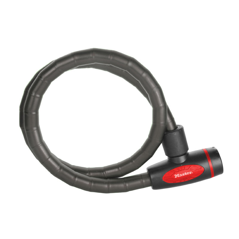 Antivol câble articulé à clé Masterlock Ø 18 mm 1 m noir