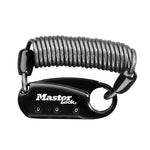 Antivol câble à combinaison Masterlock 90 cm noir pour casque et sac