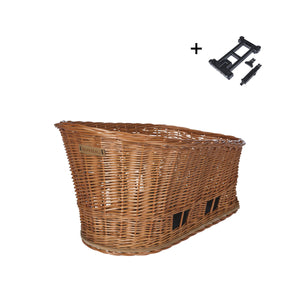 Panier arrière pour chiens Pasja naturel BASIL – M (45 cm) / MIK