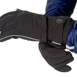 Gants longs city Tucano Lux noirs taille M avec LED USB (paire)