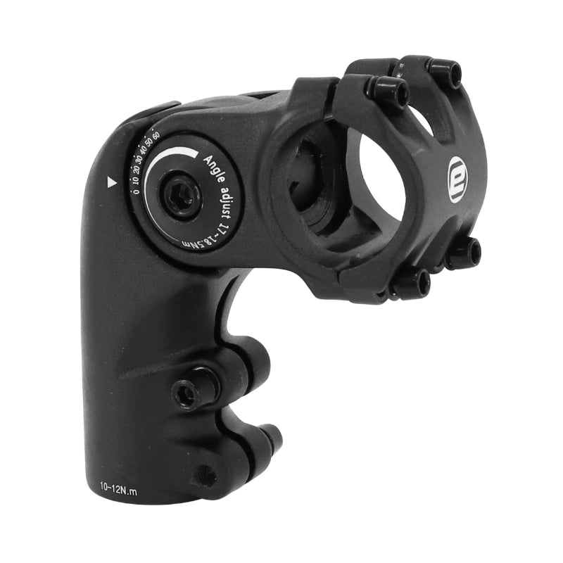 Potence trekking Ergotec Octopus réglable rehaussée alu noir – 31,8 mm 60 mm