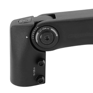 Potence trekking Ergotec Sepia réglable rehaussée alu noir 31,8 mm – 110 mm