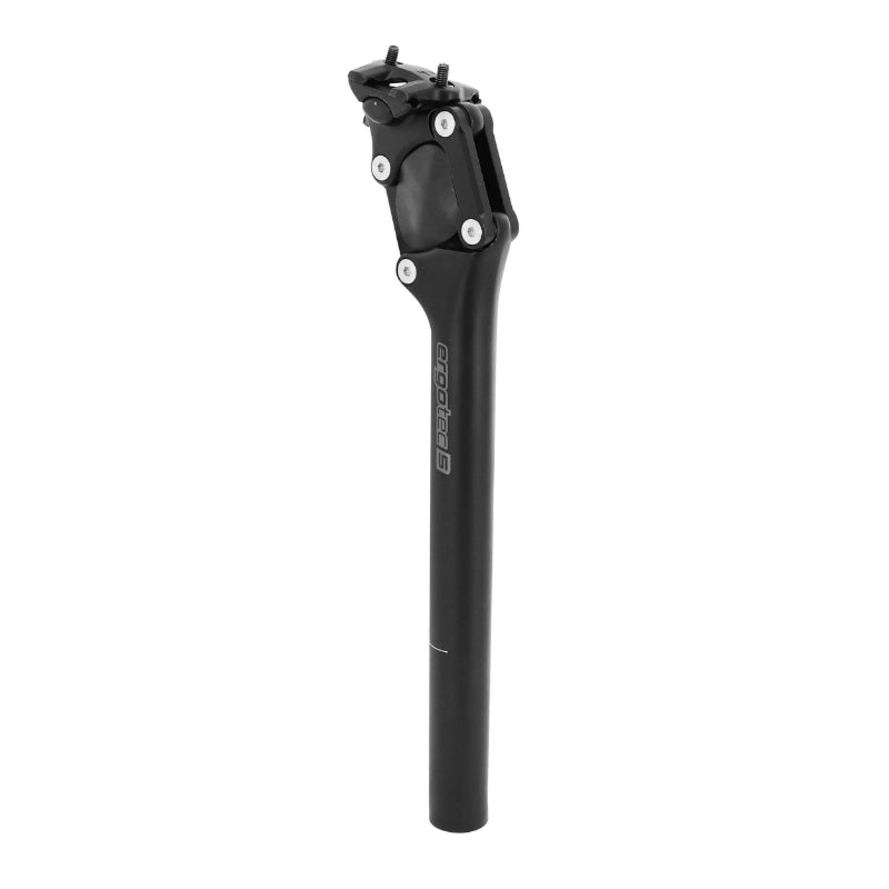Tige de selle suspendue Ergotec à parallélogramme alu noir 350 mm 70-90 kg – 30,9 mm