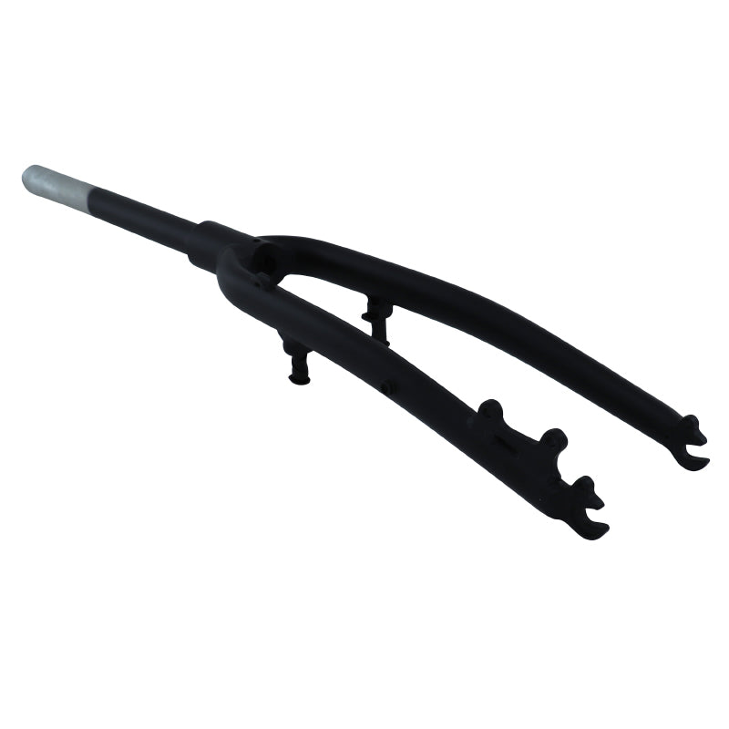 Fourche VTC 700 x 35 rigide alu noir V-Brake et disque pivot lisse 1"1/8