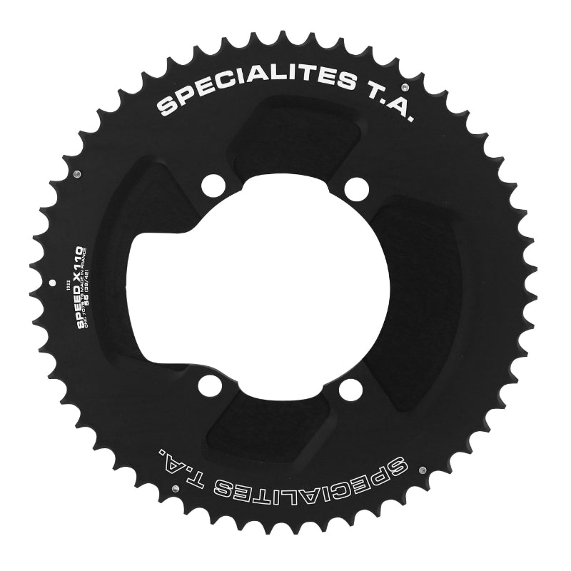 Plateau route TA 4 br. 110 mm extérieur noir 11 v – 55 dents