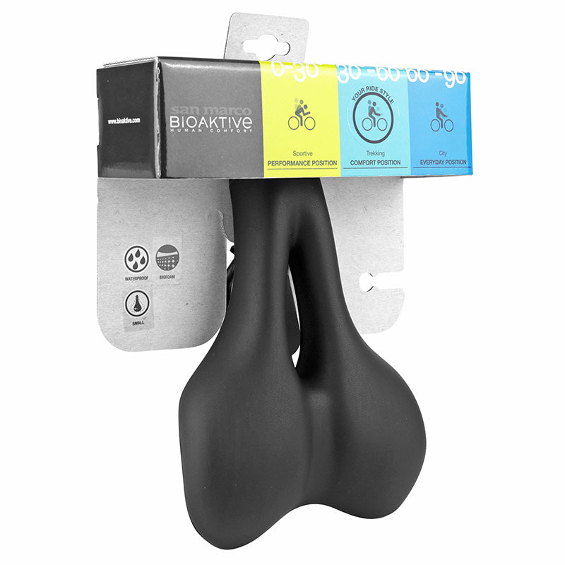 Selle San Marco Bioaktive Trekking Open mémoire de forme unisexe noire – vue 3