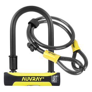 Antivol U Auvray U Roc 180 x 245 mm Ø 16 mm avec support et câble 1 m