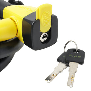 Antivol spirale à clé Auvray Ø 15 mm 1,50 m noir mat avec support – vue 2