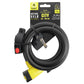 Antivol spirale à clé Auvray Ø 15 mm 1,50 m noir mat avec support – vue 3
