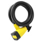 Antivol spirale à clé Auvray Ø 10 mm 1,50 m noir mat avec support – vue 2