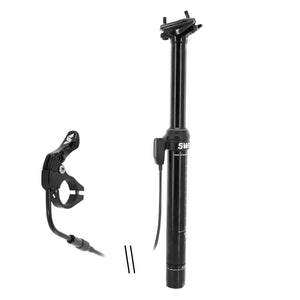 Tige de selle télescopique VTT Switch 0-125 mm câble externe – 30,9 mm – 400 mm