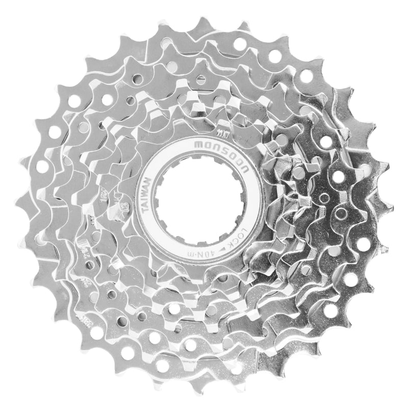 Cassette 8 vitesses P2R 11-28 argent compatible Shimano et SRAM