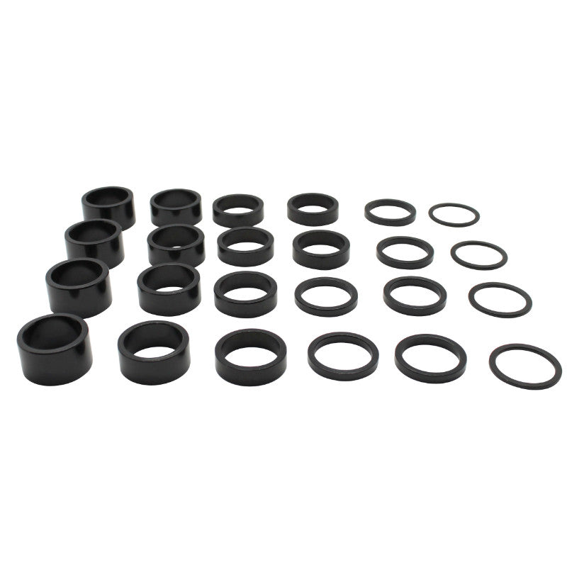 Kit d'entretoises de direction alu 1"1/8 – Noir