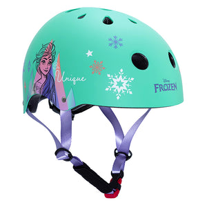 Casque vélo enfant La Reine des Neiges V3 vert d'eau 52-56