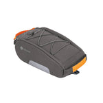 Sacoche arrière Racktime Yoshi grise fixation porte-bagages