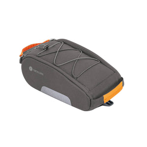 Sacoche arrière Racktime Yoshi grise fixation porte-bagages