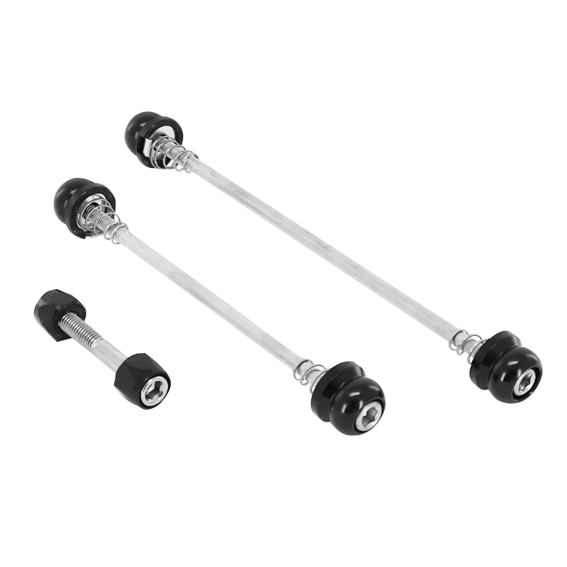 Blocages rapides VTT Newton noirs avant, arrière et selle