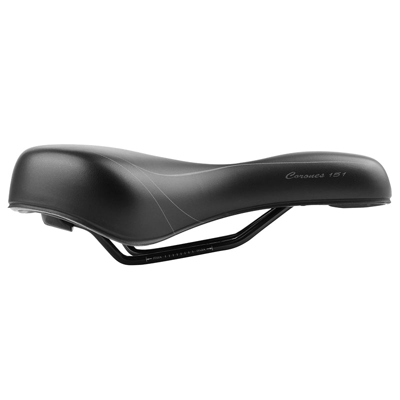 Selle city Newton Fluidynamic Confort 51 homme noire 272 x 192 mm – vue 5