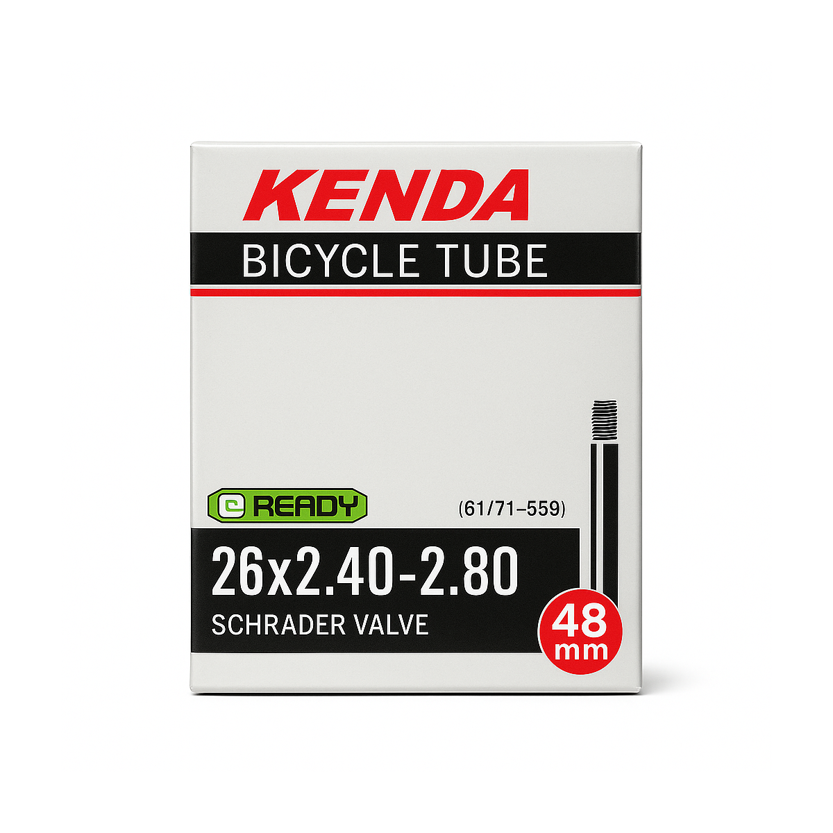 Chambre à air 26" KENDA – 26 x 2,40-2,80 / Schrader 48 mm