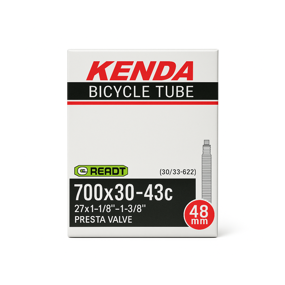 Chambre à air 700 KENDA – 700 x 30-43 / Presta 48 mm