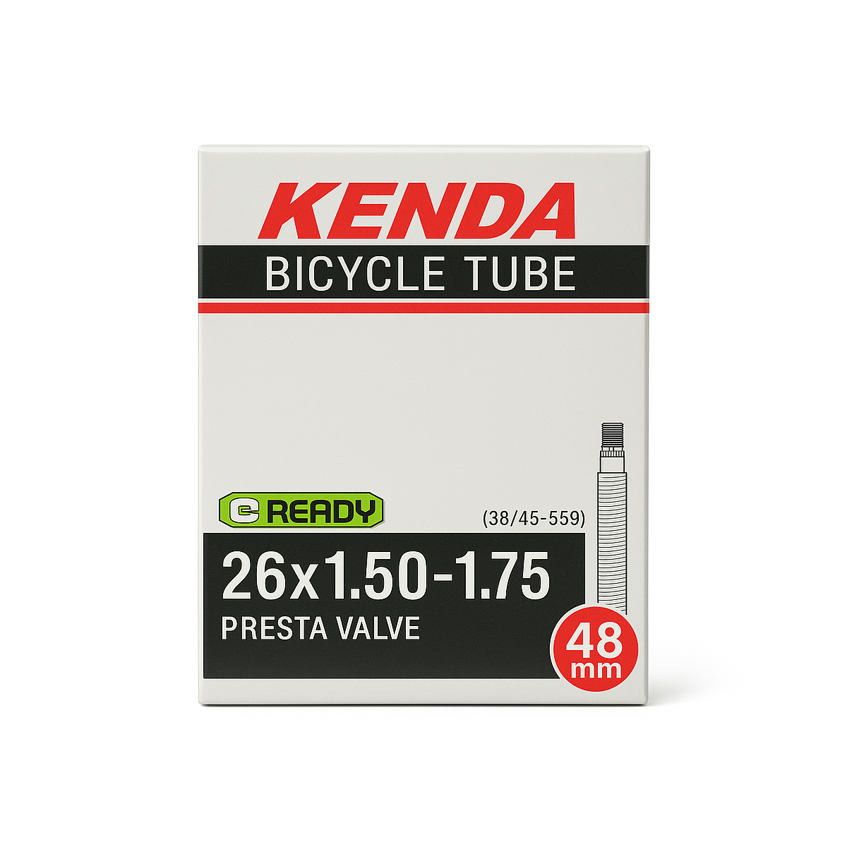 Chambre à air 26" KENDA – 26 x 1,50-1,75 / Presta 48 mm