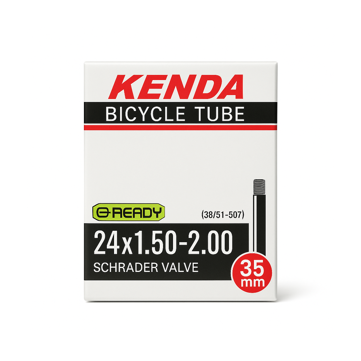 Chambre à air 24" KENDA – 24 x 1,50-2,00 / Schrader 35 mm