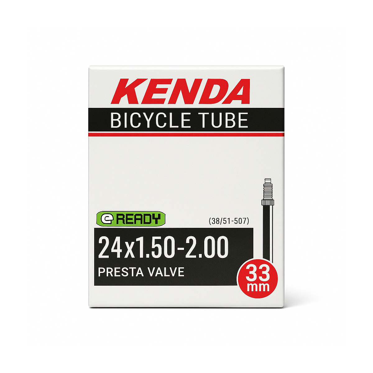 Chambre à air 24" KENDA – 24 x 1,50-2,00 / Presta 33 mm