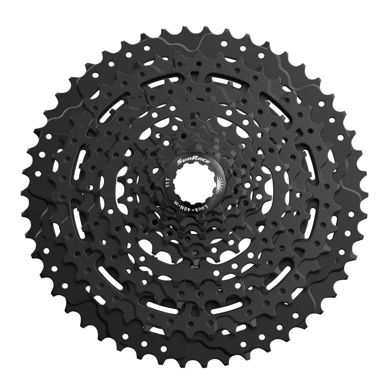 Cassette Sunrace M993 9 vitesses 11-46 VTT noire compatible Shimano
