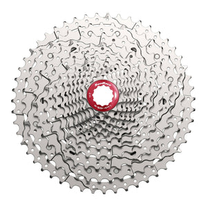 Cassette Sunrace MZ800 12 vitesses 11-51 VTT argent compatible Shimano