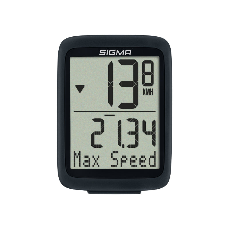 Compteur Sigma BC 10.0 noir – 10 fonctions – Sans fil WL