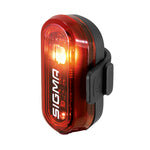 Éclairage arrière à piles Sigma Curve rouge pour tige de selle