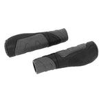 Poignées city-VTC Marwi ergonomiques bi-matière noir-gris 128 mm (paire)