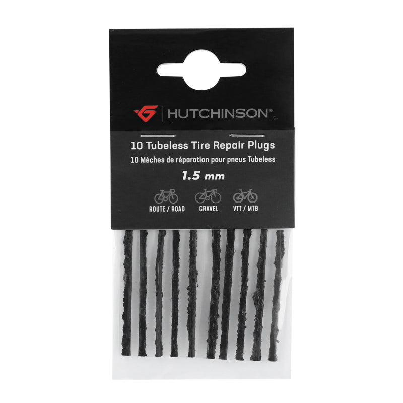 Mèches de réparation tubeless Hutchinson (x10) – 1,5 mm route-VTT
