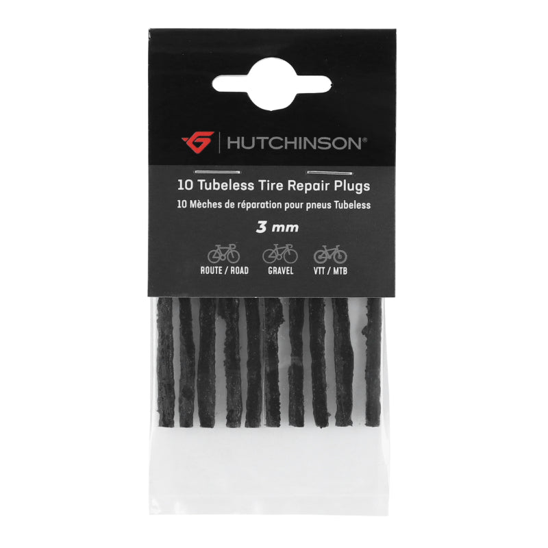 Mèches de réparation tubeless Hutchinson (x10) – 3 mm VTT