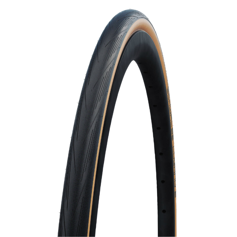 Pneu route Schwalbe Lugano II noir-beige tringle rigide – 700 x 25 (25-622)