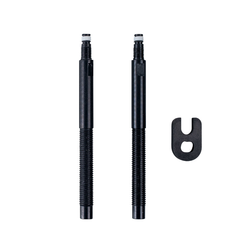 Prolongateurs de valve Presta Schwalbe noirs compatibles tubeless (paire) – 60 mm