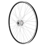 Roue avant VTC 700 ER10 noire moyeu dynamo Shimano 3 W