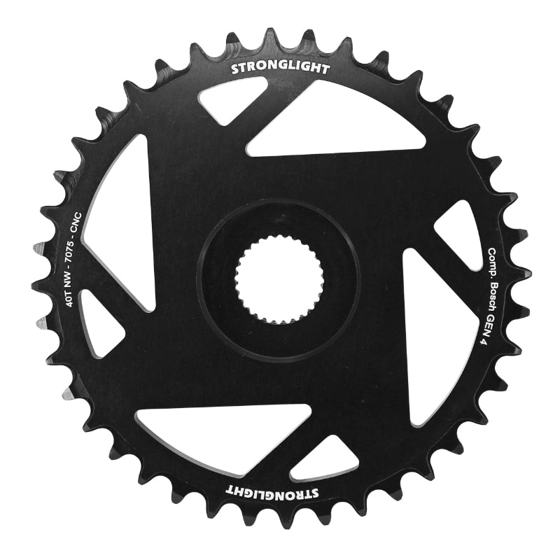Plateau VAE Stronglight Direct Mount pour Bosch 4e gén. mono noir narrow wide – 40 dents