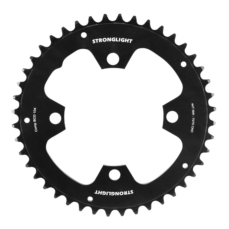Plateau VAE Stronglight 4 branches 104 mm pour Bosch 4e gén. mono noir narrow wide – 44 dents