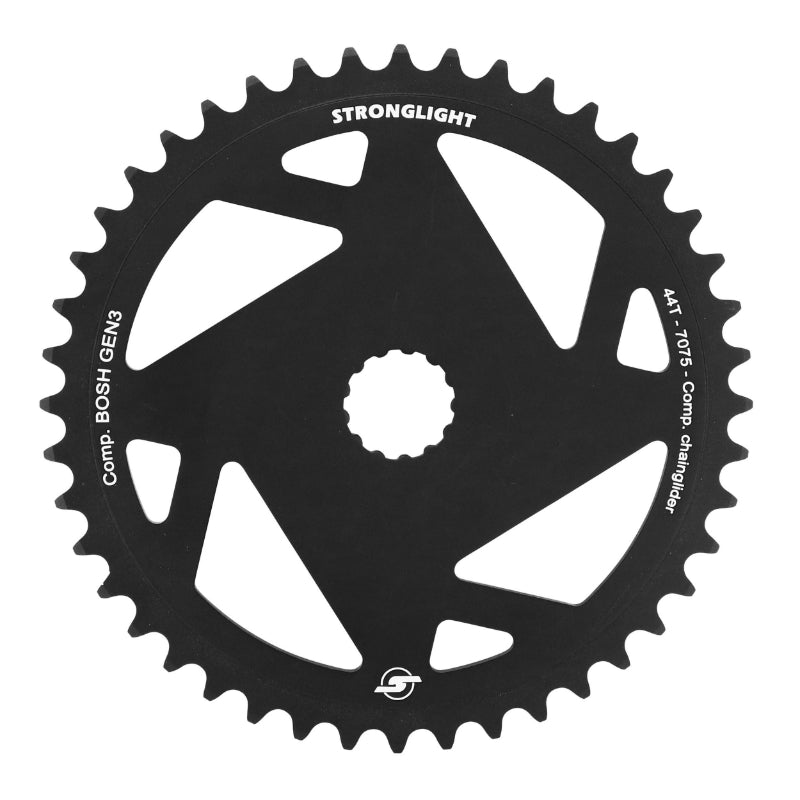 Plateau VAE Stronglight Direct Mount pour Bosch 3e gén. mono noir – 44 dents