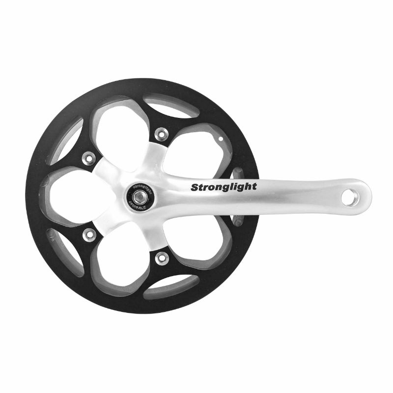 Pédalier city Stronglight Impact R argent 8 v 170 mm avec carter, sans tendeur – 46