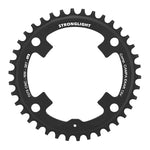 Plateau gravel Stronglight 4 branches 123 mm pour Campagnolo Ekar mono noir CT2 13 v narrow wide – 38 dents