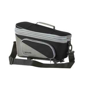 Sacoche arrière Racktime Talis Plus noire fixation porte-bagages