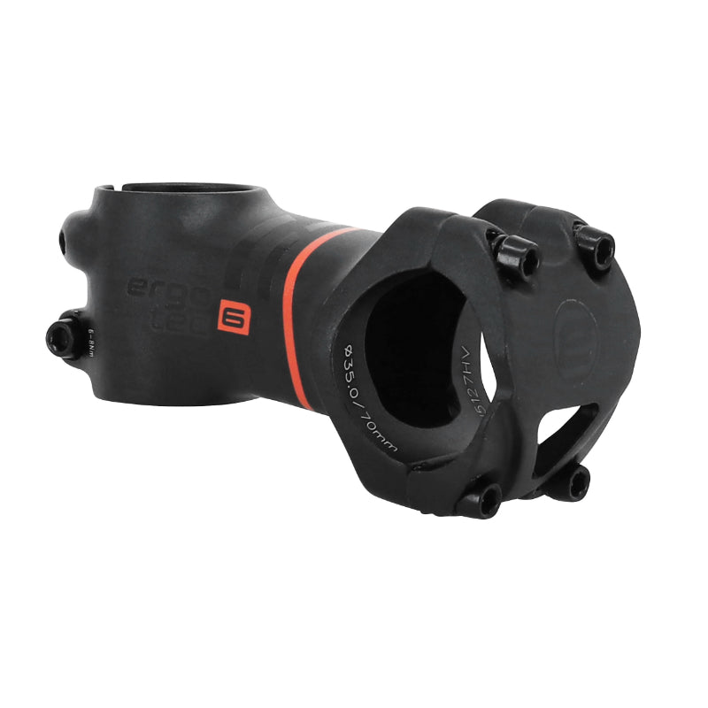 Potence VTT Ergotec Ray alu noir cintre 35 mm – 70 mm