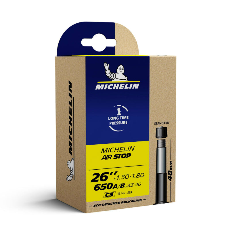 Chambre à air 650 A-B 33-46 - 26 x 1,30-1,80 Michelin valve Schrader 48 mm