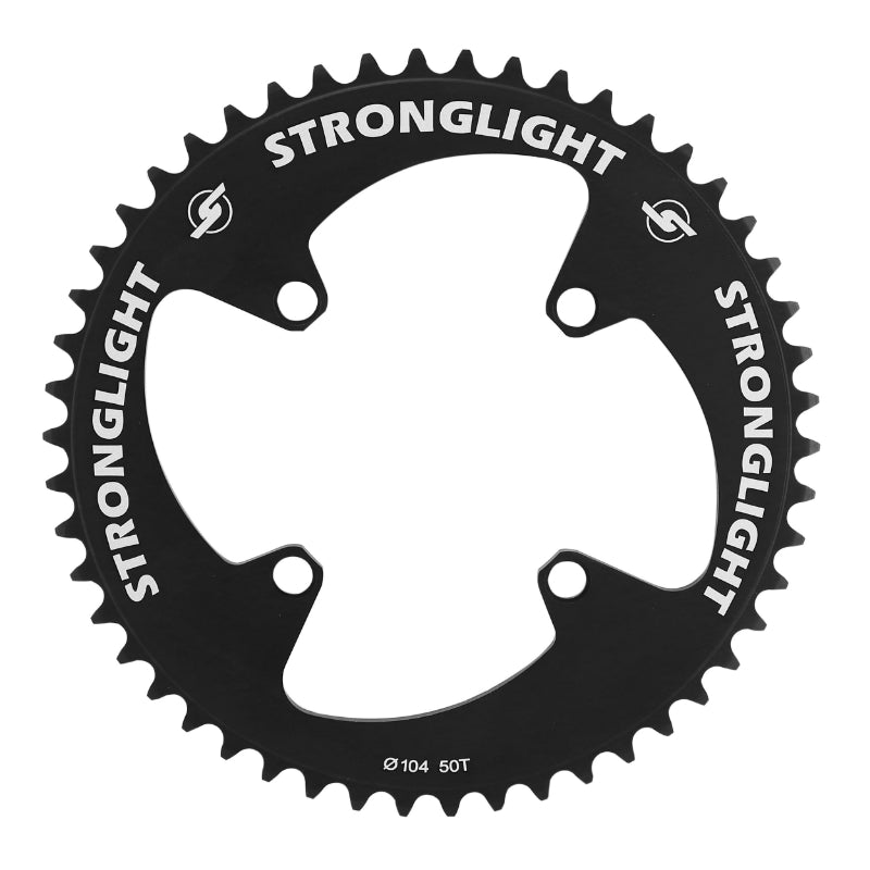 Plateau BMX Stronglight 4 branches 104 mm mono noir chaîne 3/32" – 50 dents