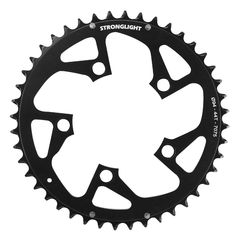 Plateau VTT Stronglight 5 branches 94 mm extérieur triple noir 8-9 v – 44 dents
