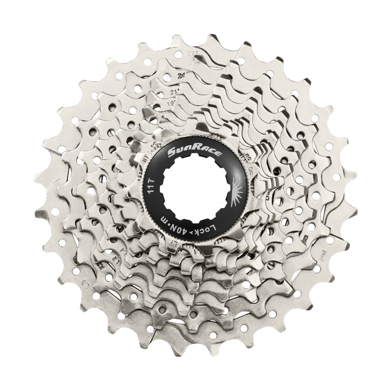 Cassette route Sunrace RS1 10 vitesses argent compatible Shimano – 11-25